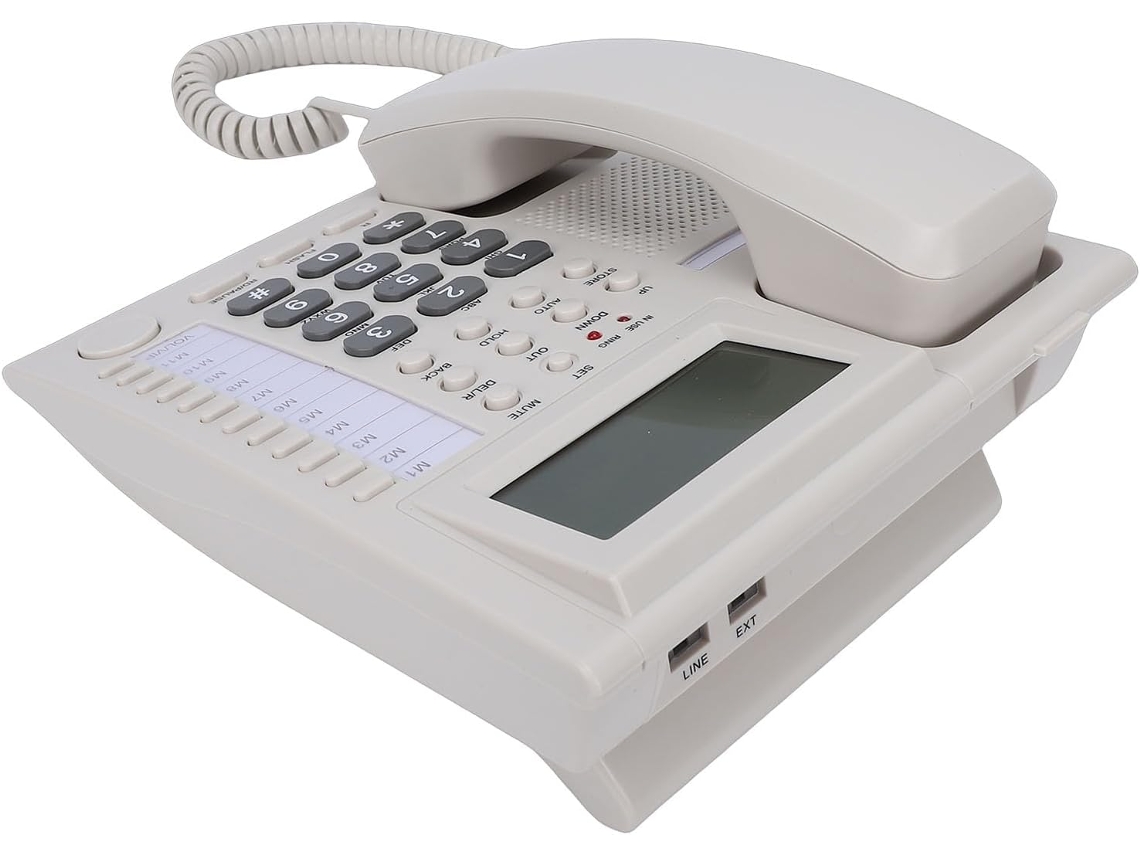 Telefone Com Botões Grandes, Identificador De Chamadas E Monofone.
