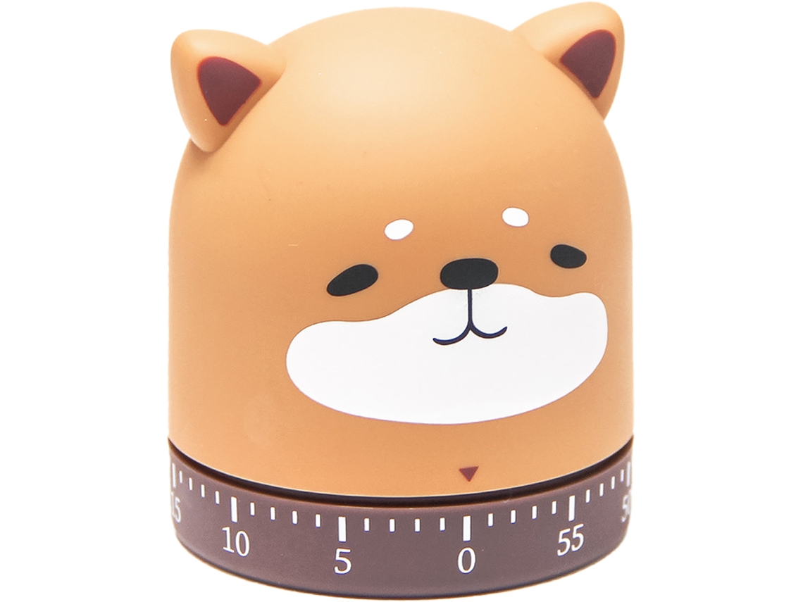 Ferramenta Temporizador Criativo Gerenciador de Tempo Do Aluno Shiba Inu Mecânico Cozinha Feriado Natal 60 Minutos Corda Gira UISAVE
