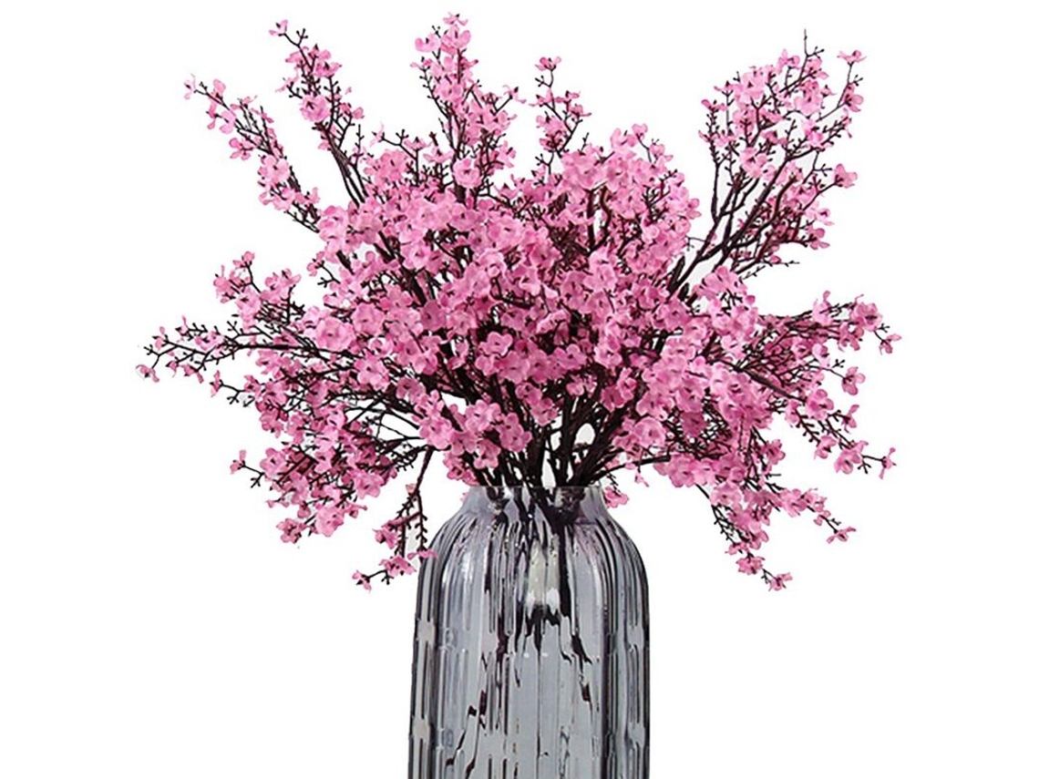 Flores Artificiais Respiráveis ​​de Tecido, Plantas Artificiais de Seda Europeias, Casamento e Festa AQUAFORGE