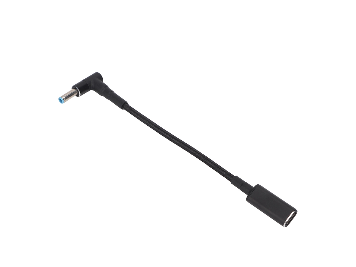 2026zentro-adaptador Usb C Para Dc Pd 100w Tipo C Para Porta Dc 4.5x0.6mm Para Carregamento De Notebook Hp