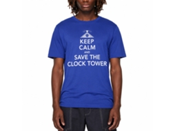 Rockinstone Back To The Future Movie Calmness Solid Royal Adult T-shirt Size:s