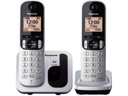 Telefone Duo PANASONIC KX-TGC212SPS Prateado