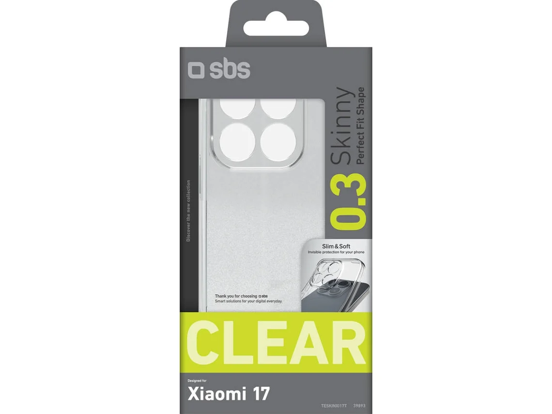 Capa SBS Skinny Xiaomi 17 (Transparente)