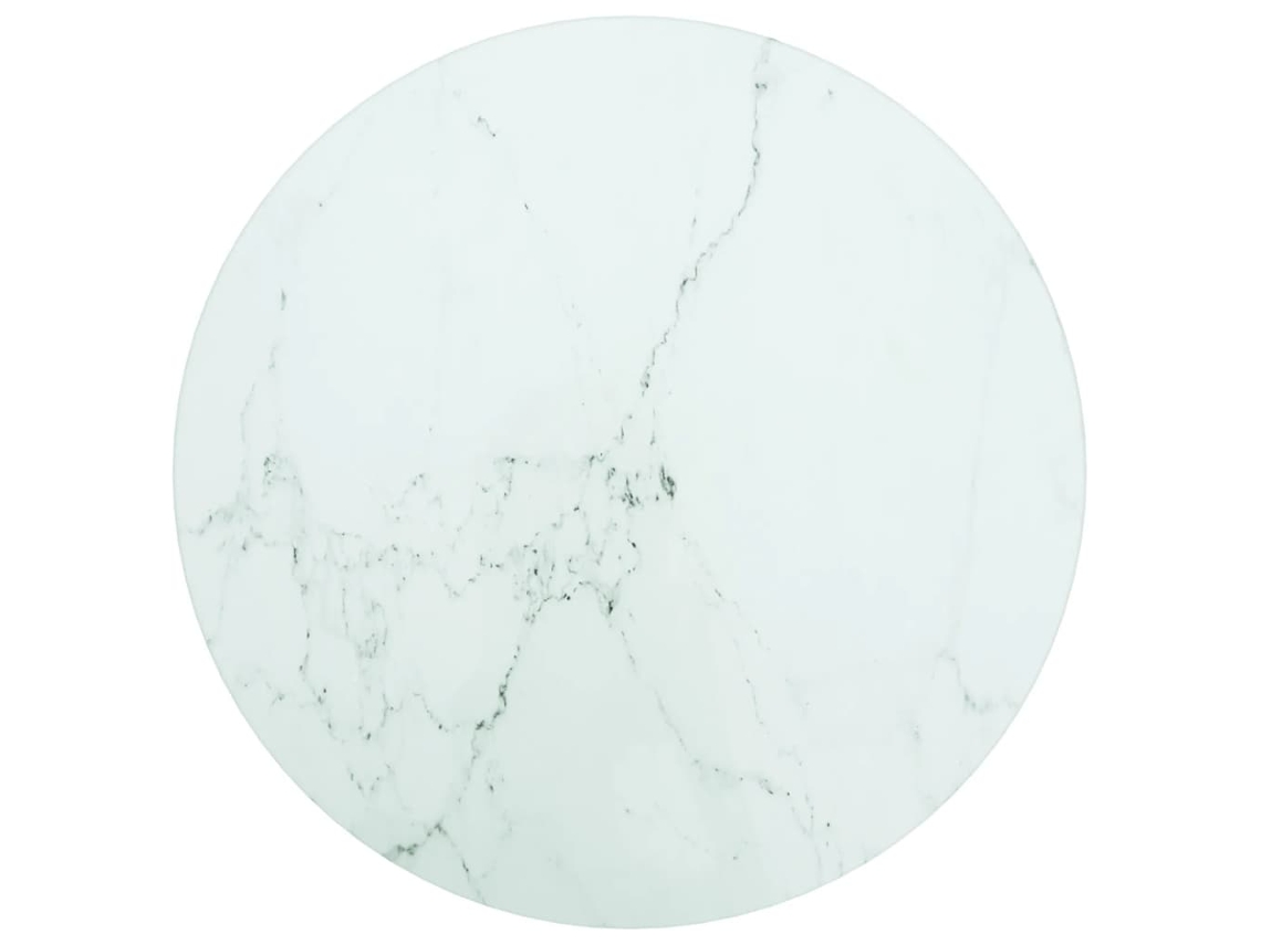 Table Top, Table Tops Vidaxl Branco Vidro (ø 30 Cm)