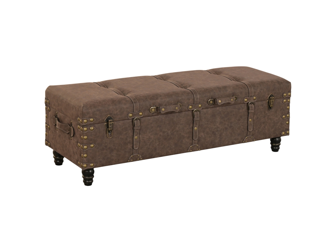 Removedor de sapatos vintage usado em PU MDF, 121x43x41cm ALEXANDRA HOUSE LIVING
