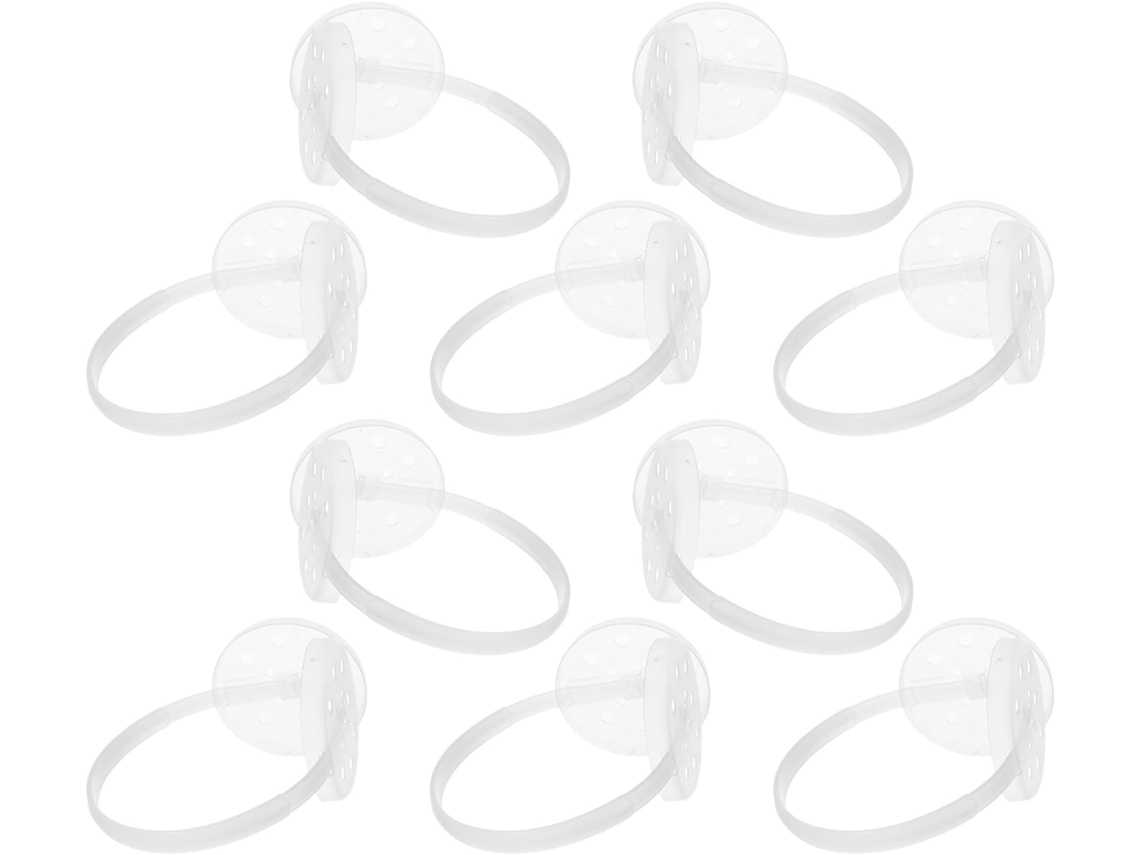 Lurelia Proteção Decorativa Para Headset, Capa Flexível, 10 Peças, Plástico, Branco