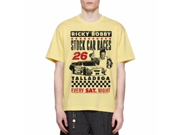 Rockinstone Talladega Nights Movie Stock Car Races Heather Yellow Adult T-shirt Size:s
