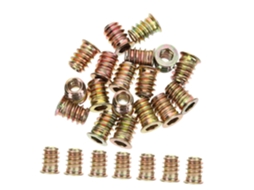 Lifkome Conjunto De 100-conectores Roscados Para Móveis, Insertos De Aço Reforçado Para Fabricação