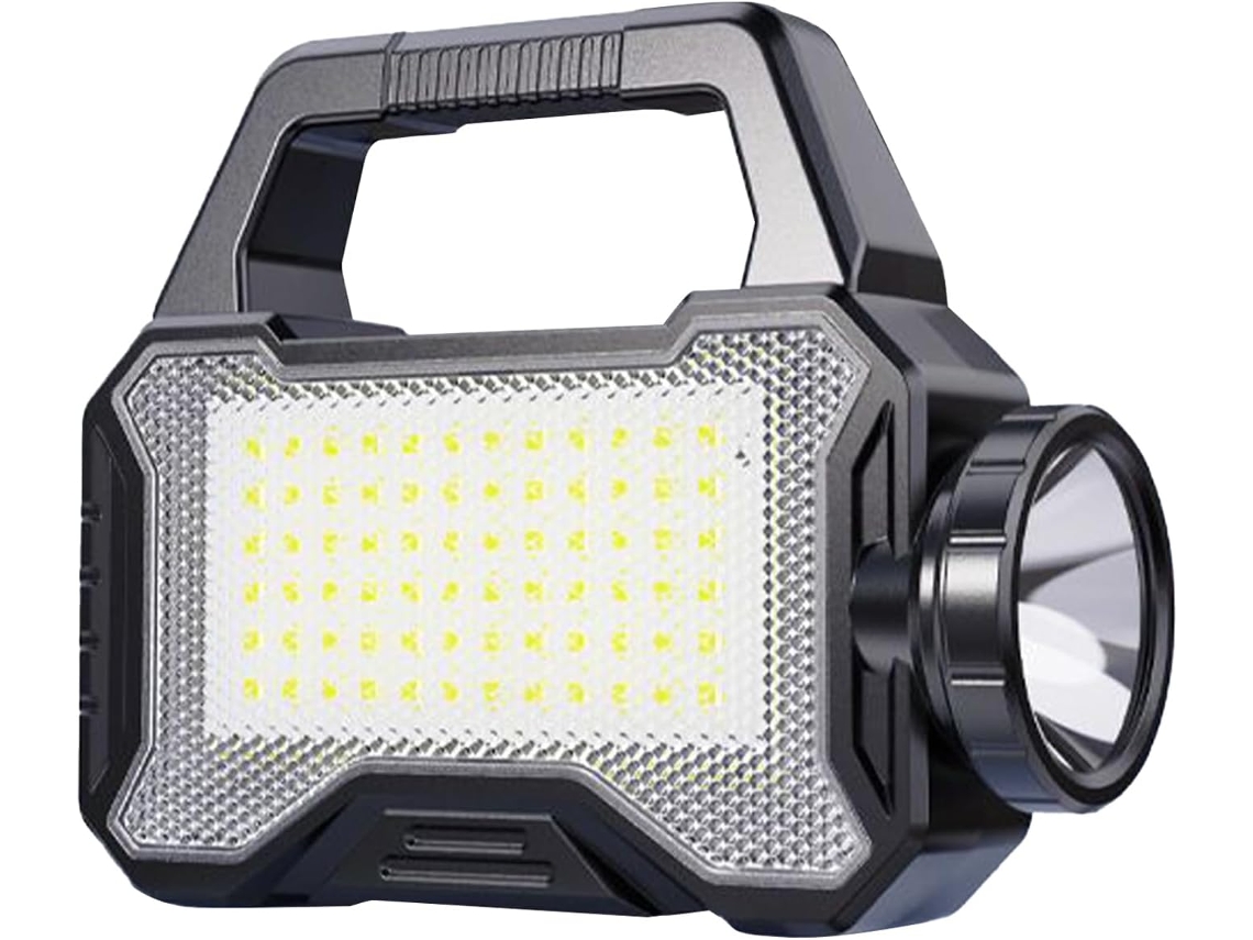 Lanterna Solar Portátil, Recarregável E À Prova D'água Com 3 Modos De Iluminação.