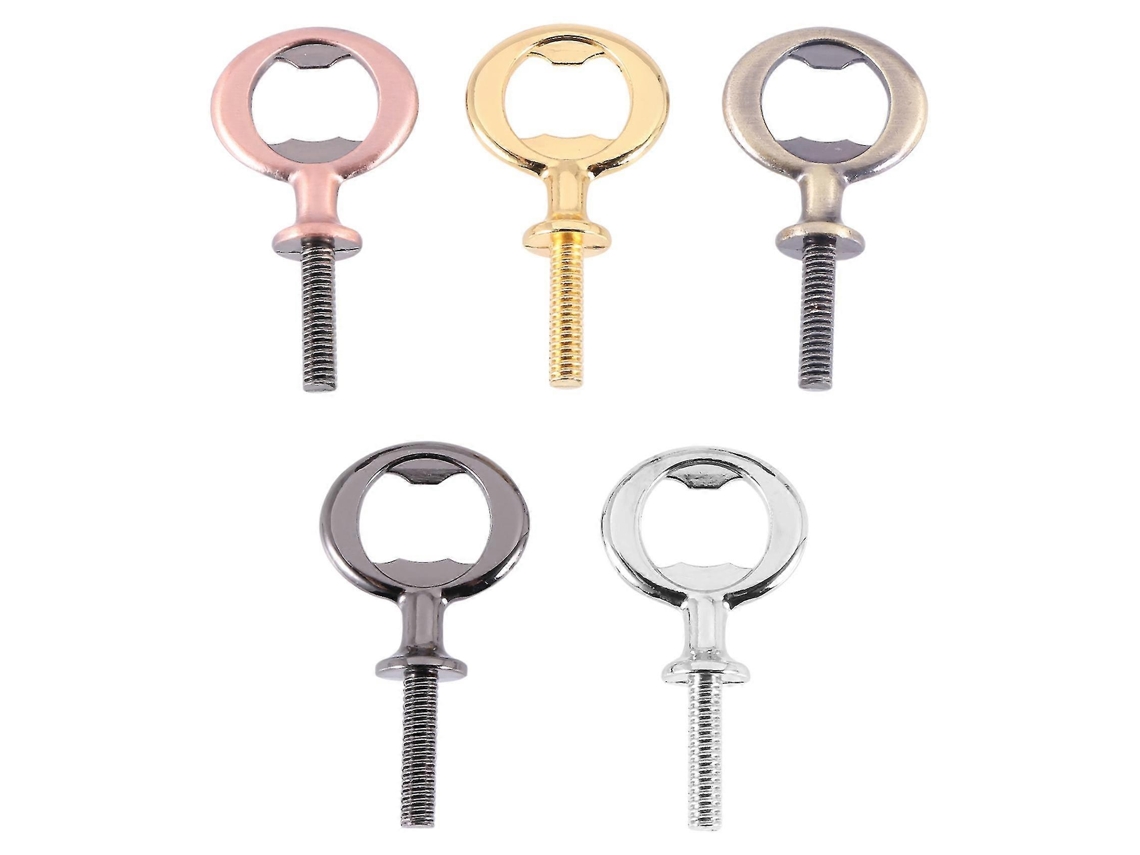 Kit Com 5 Abridores De Garrafa De Metal, Vazios, Em Aço Inoxidável, Com Rosca, Acessório Funcional Para Uso Doméstico E Cozinha