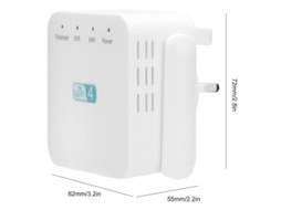 Repetidor De 300m Com Extensor De Alcance De Amplificador De Sinal De Antena Dupla Branco 100 240v Yizhood (branco)
