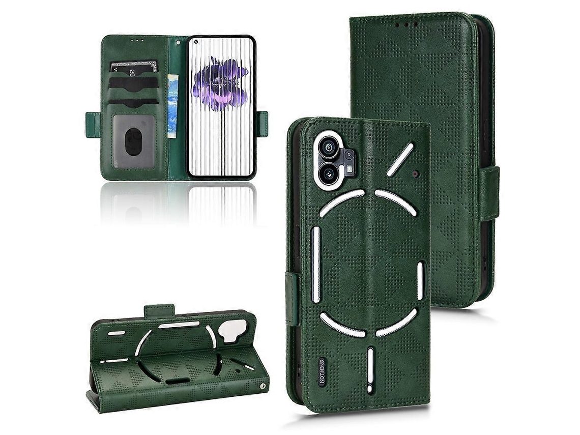Capa De Couro Triangular Simétrica Para Celular For Nothing Phone 1