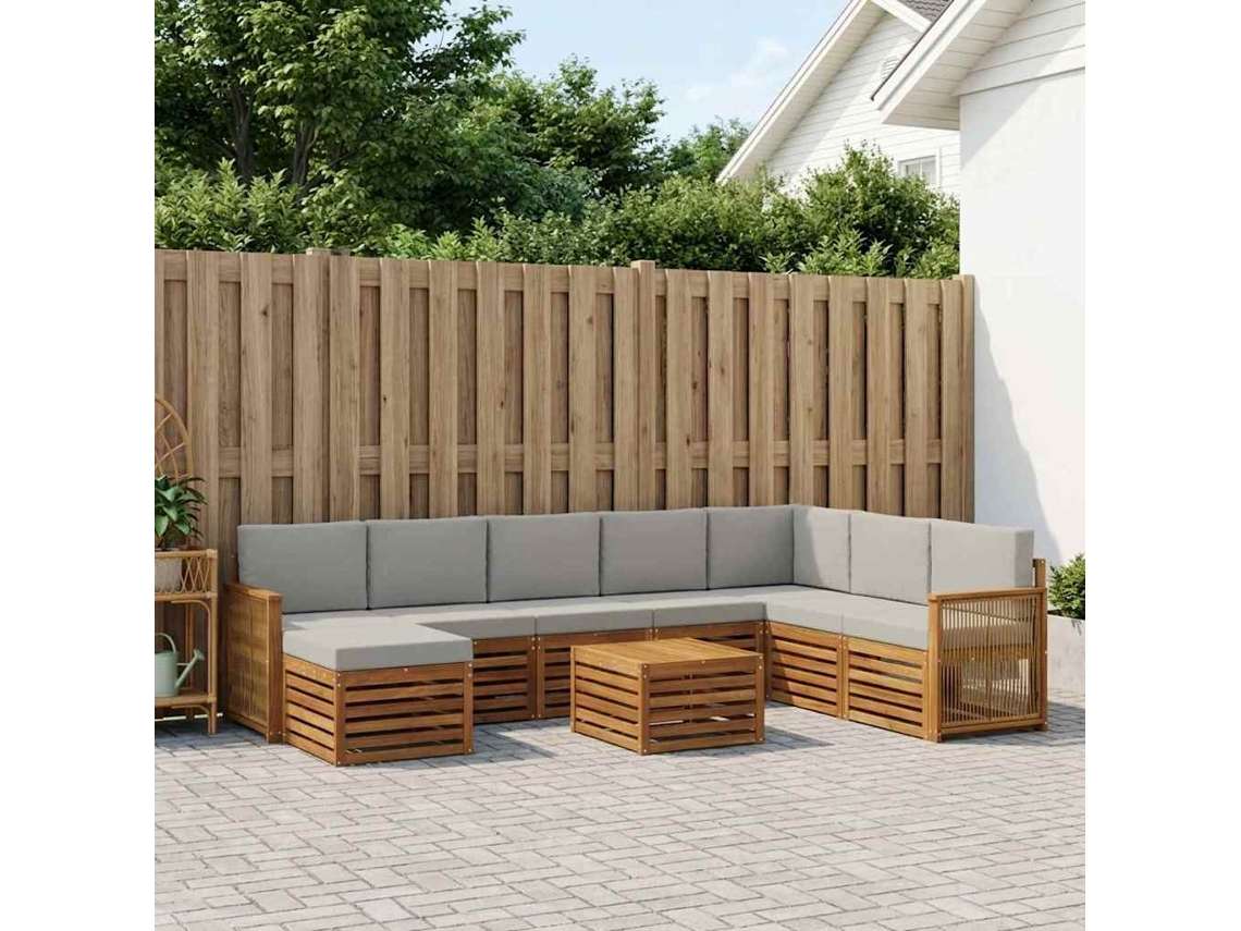 Vidaxl Conjunto De Sofás Para Exterior 7 Unid.