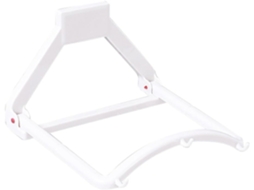 Suporte Para Lavatório Imikeya Com Organizador Dobrável Compacto, Três Ganchos E Design Em Plástico Branco Para Otimizar