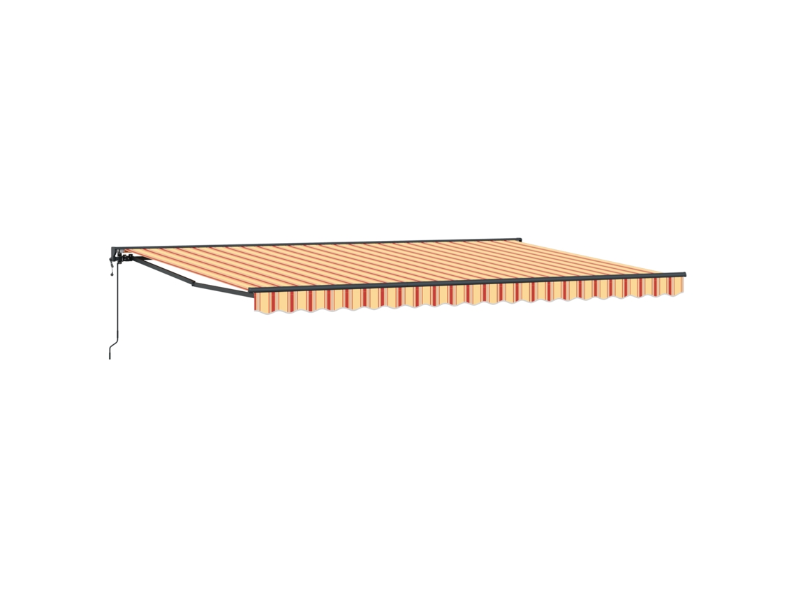 Toldo Retrátil Para Sol Vidaxl Amarelo Tecido (500x300 Cm)