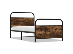 Bed Frame, Bed Frames Vidaxl Marrom Madeira Processada (100 X 200 Cm)