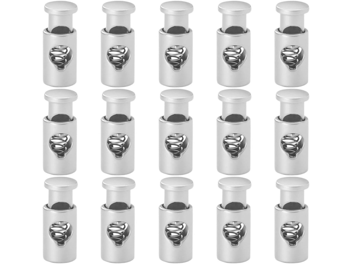 Clips De Arame Clispeed Prateados, 15 Peças, Em Alumínio E Liga Metálica, Antiderrapantes E Fáceis De Usar, Ideais Para