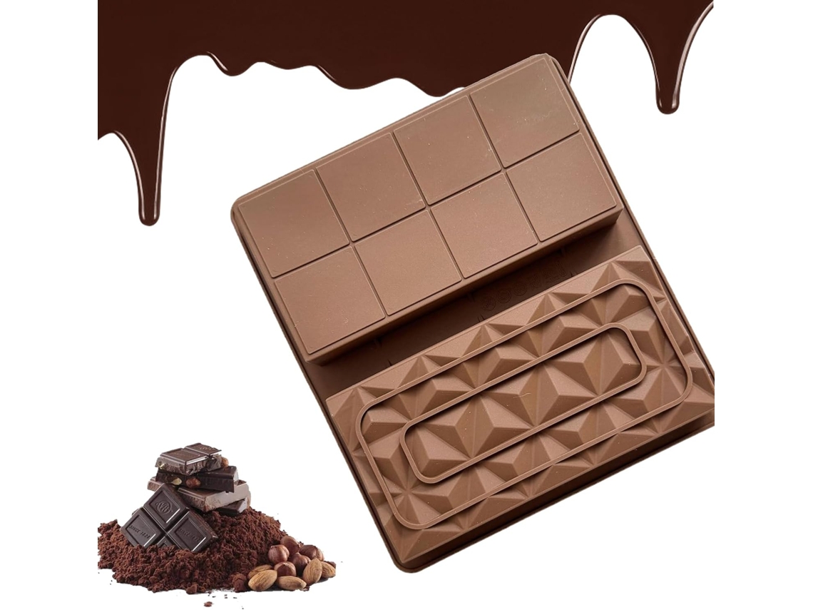 Forma Barras De Chocolate, Ideal Assar Outros Doces E Alimentos.
