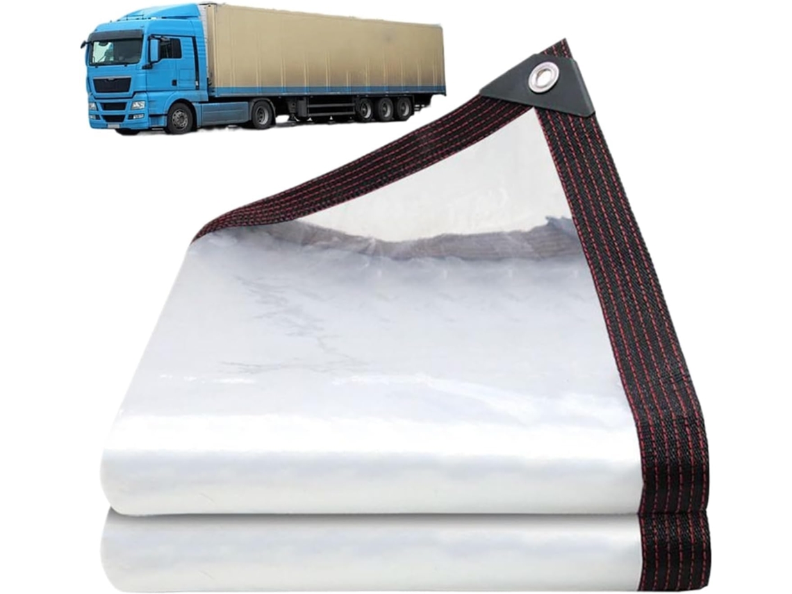 Heavy Duty Clear Tarpaulin 200x200cm Waterproof, Uv Resistant, Reinforced Eyelets Ideal For Outdoor Cover, Protection