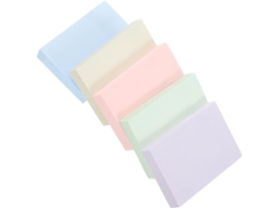 Pacote De 5 Conjuntos De Pequenos Carnetes Autoadesivos Em Papel Colorido, Bloco De Notas Destacáveis Forte