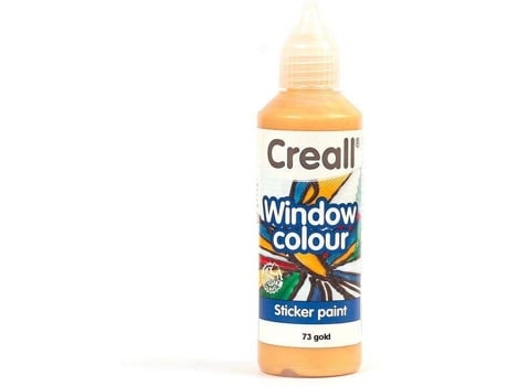 Tinta Reposicionável para Janelas Glass CREALL (Ouro - 80 ml)