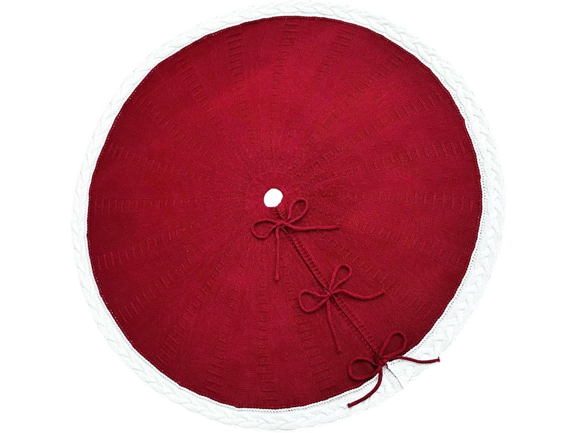 Saia Para Árvore De Natal Tecida À Mão, Tapete Colorido De Inverno, Capa Para A Base Da Árvore De Natal