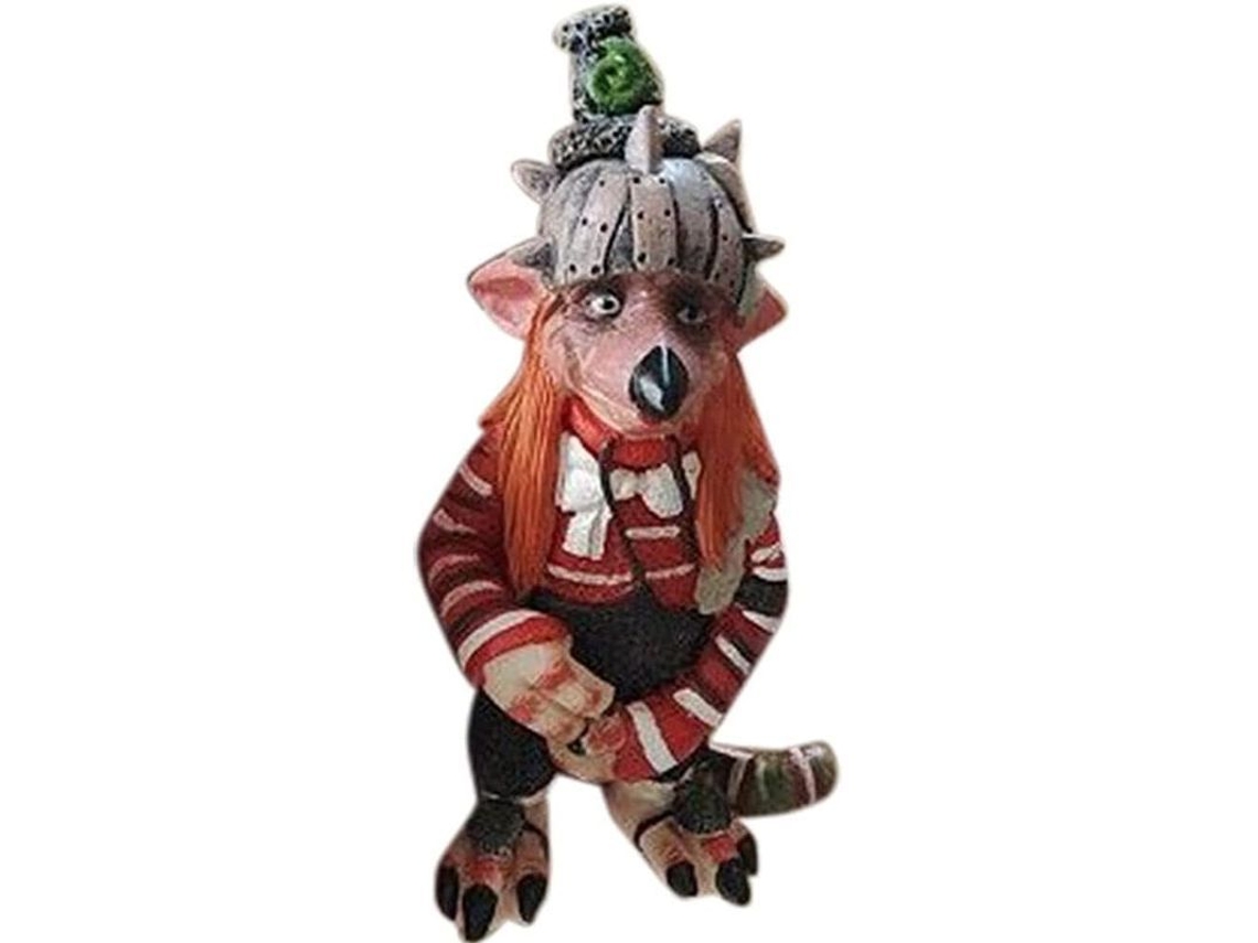 Estátuas grandes de elfos de resina para jardim, decorações de elfos para o Halloween, para uso interno e externo.