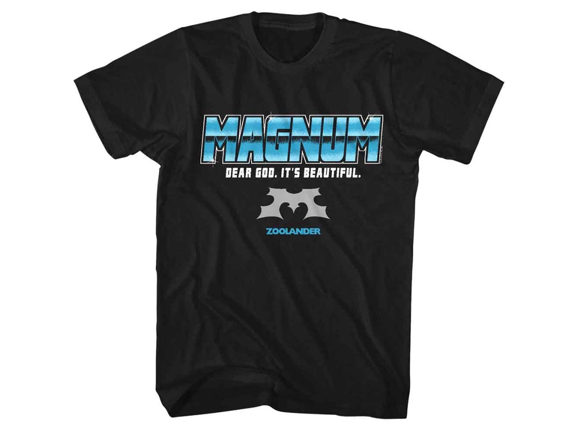 Rockinstone Zoolander Magnum Black T-shirt Size:l