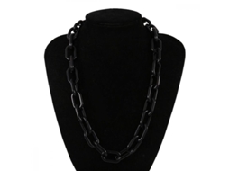 2026 pendientes de Collar de Acrílico Geométrico Exagerado para Mujer 62cm Choker Moda Trendy Negro