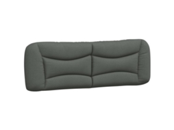 Almofadão De Cabeceira Vidaxl Cinzeto Tecido (160cm)