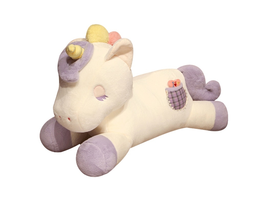 Almofada de Abraço de Unicórnio Fofinho Pelúcia Macia para Dormir Presente de Dia Dos Namorados Rosa CHABERLU