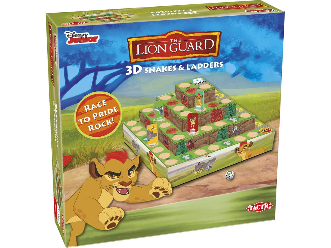 Jogo de Tabuleiro TACTIC Lion Guard 3D Snakes & Ladders Game