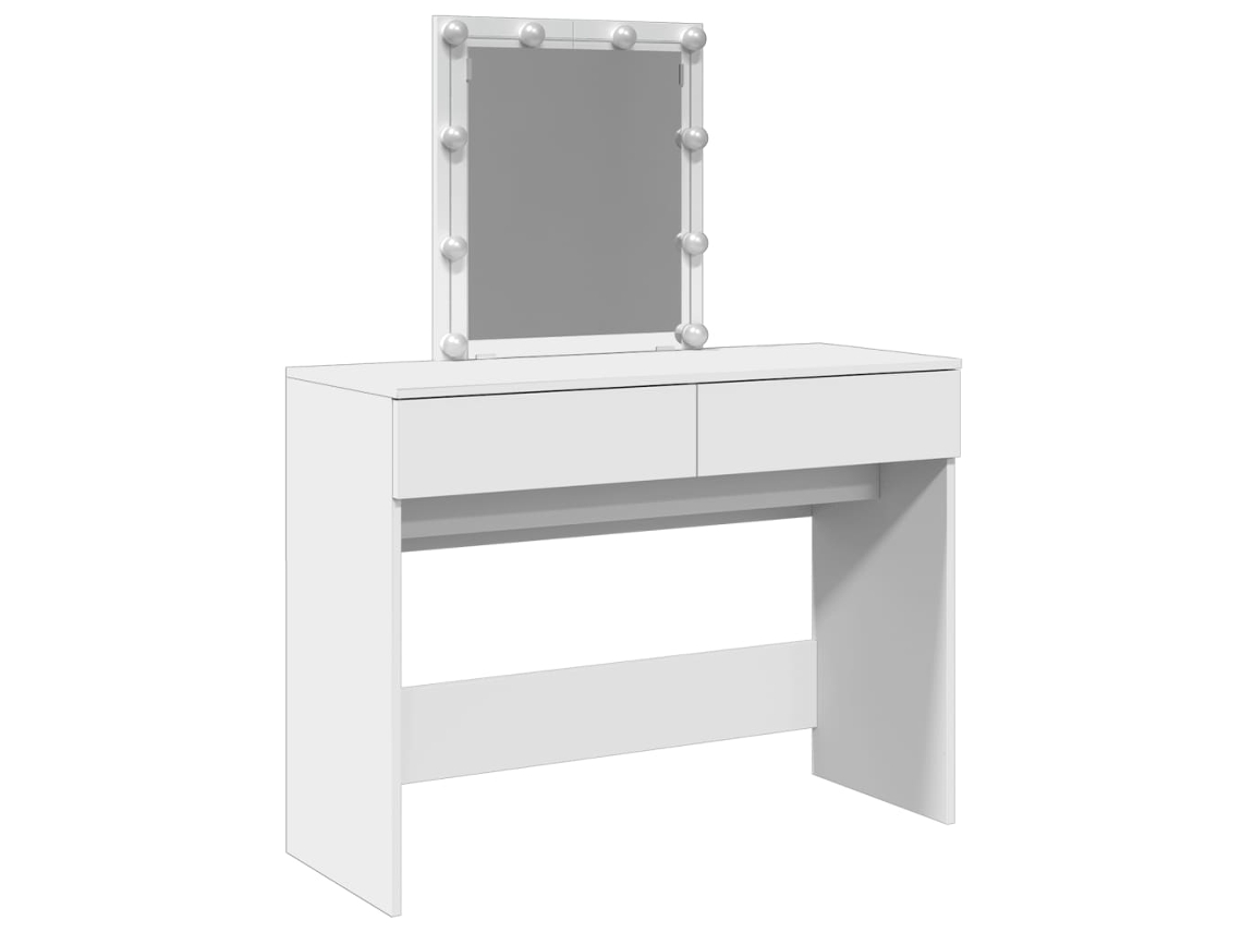 Toucador VIDAXL Branco Madeira (100x40x130 cm)