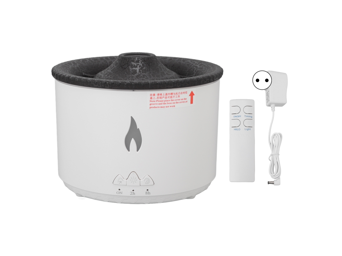 Difusor de Aroma com Névoa, Controle Remoto, Chama Bicolor, 100 240v Eu LAXISCREED