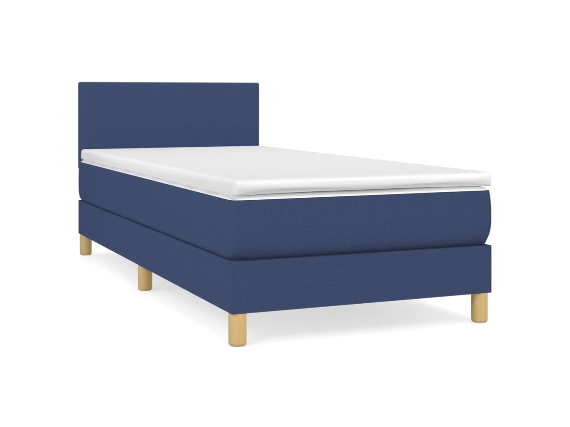 Box Spring Bed, Box Spring Beds Vidaxl Azul Tecido (100 X 200 Cm)