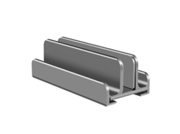 Suporte de armazenamento para laptop, tablet e telefone em liga de alumínio, 3 slots cinza XIAOMOYU | XIAOMOYU