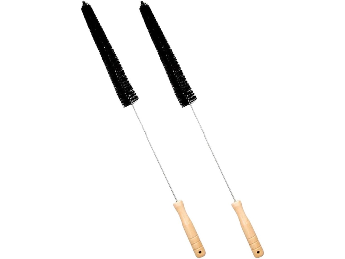 Conjunto De 2 Escovas Limpeza Para Secadora Com Cabo Multifuncional Nylon Dutos, Casa E Escritório