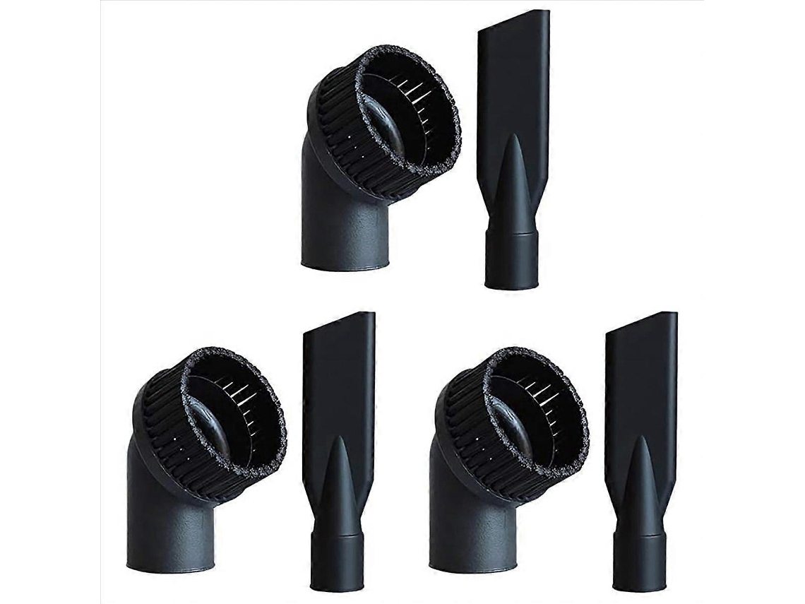 Conjunto De Escova Redonda E Bocal Plano Para Aspirador Industrial, Diâmetro Interno De 44 Mm