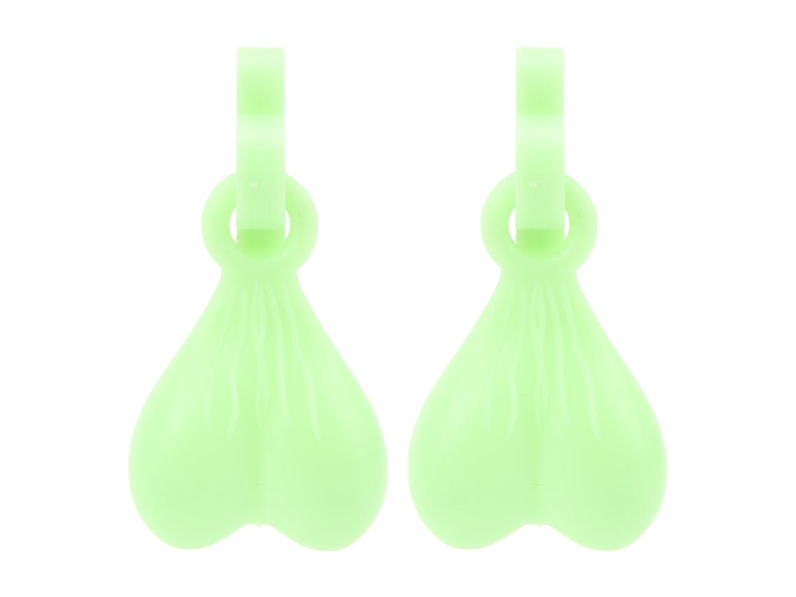 Chaveiro de Sapato Único Verde Fluorescente Presente