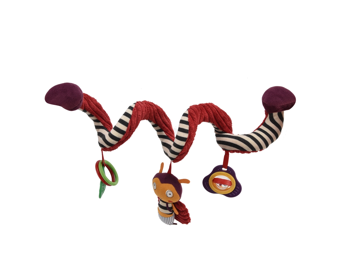 Mali brinquedo Pendurado Espiral Macio para Bebê com Sons e Cores Vivas para Berço e Carrinho