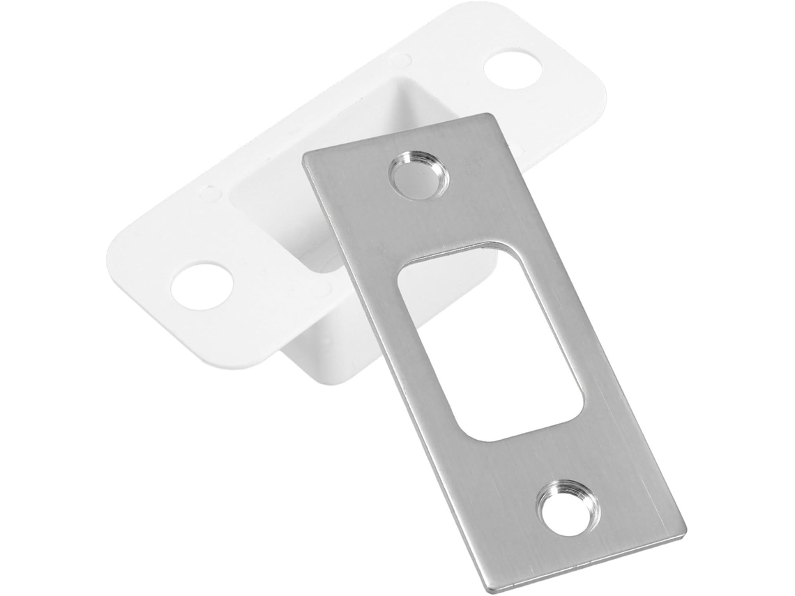Bestyash 1 Conjunto De Placa Reforço Trinco Porta Em Aço Inoxidável Portas Compactas