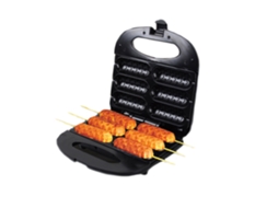 Máquina para hacer salchichas doméstica pequeña SFUSHOS de 750 W, antiadherente, de doble cara, con enchufe europeo