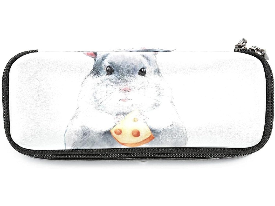 Estojo Lápis Com Estampa De Hamster Chinchila, Grande Capacidade, Marcadores, Organizador, Nécessaire De