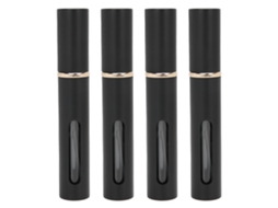 4pcs Frascos De Perfume De Vidro Recarregáveis Portáteis Com Pressão 10ml