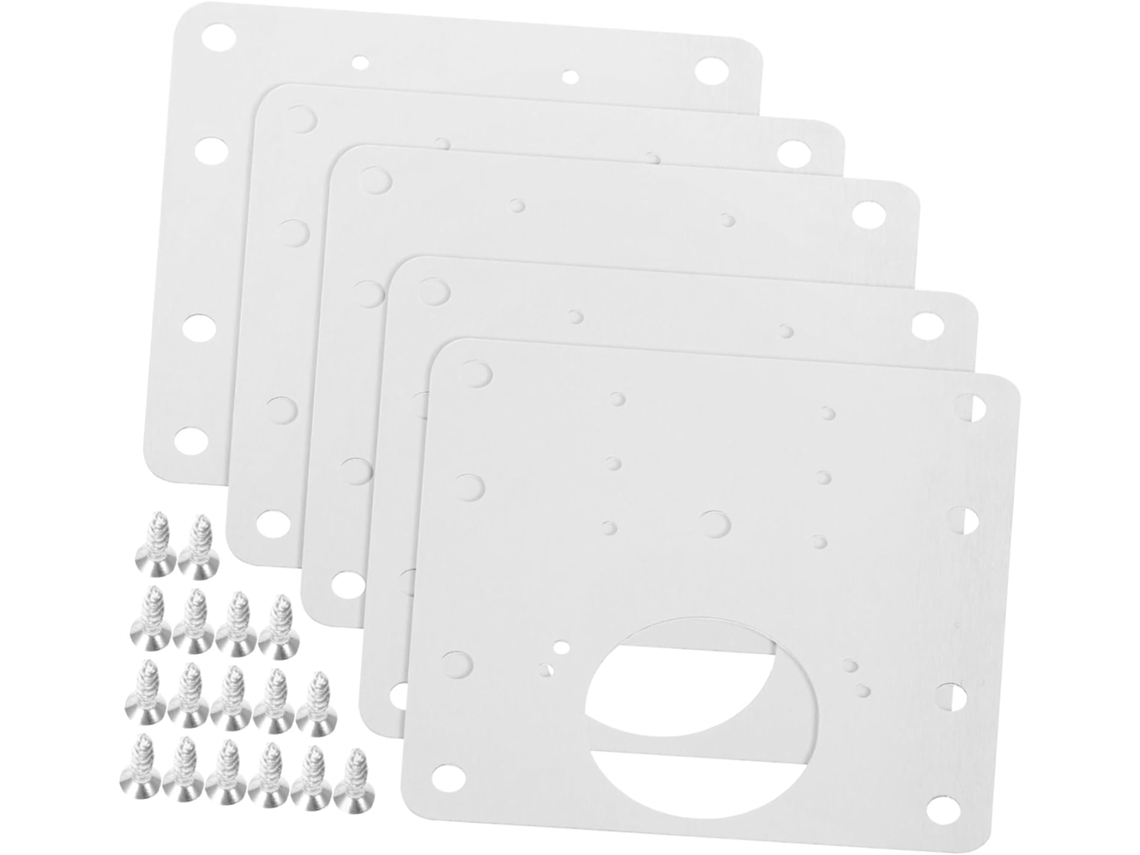 Conjunto De 10 Placas Reparo Para Portas Com E Buchas Suporte Móveis.