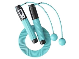 Corda De Pular Inteligente Com Contador, Corda De Pular Com Bola Sem Fio, Queima Calorias, Treino Em Casa Aquaforge (verde Menta)