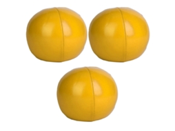 2026 3 Peças de Bolas de Malabarismo de Pu para Iniciantes e Profissionais (amarelo)