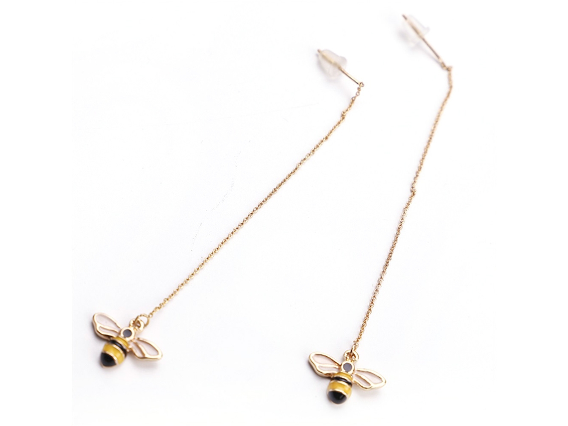 Brinco Mulher Pendente Pequena Abelha Estilo Ocidental