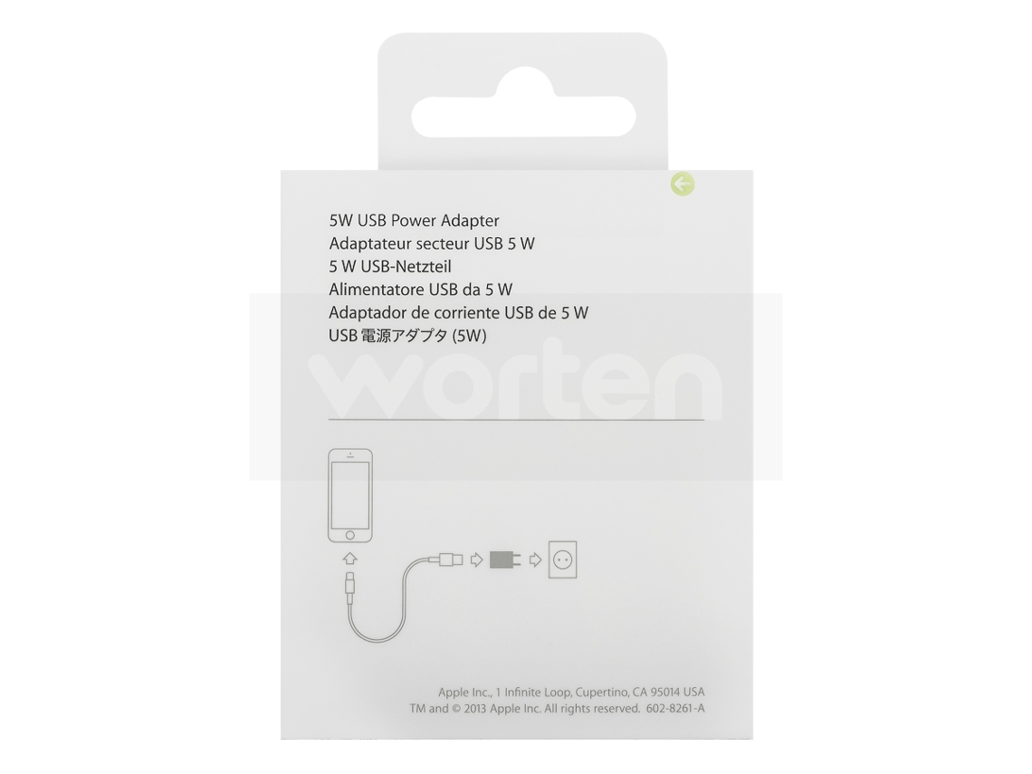 Carregador APPLE USB 5W MD813ZM/A