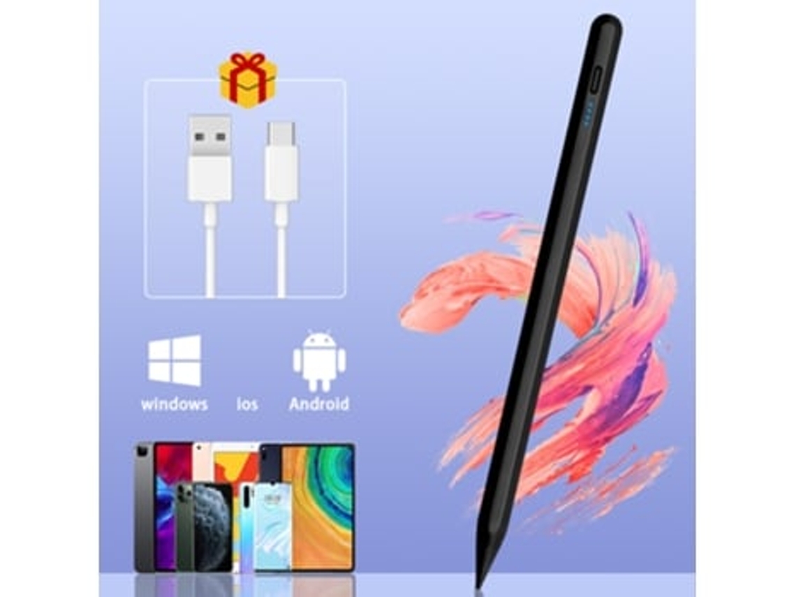 Caneta Tablet Universal Com Carregamento Magnético Preto Panoona